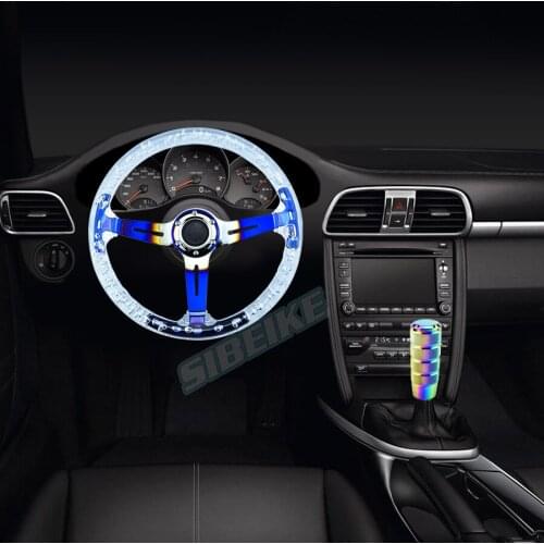 New Acrylic Transparent Racing Sports Steering Wheel Neo Chrome ABS Universal Car Auto