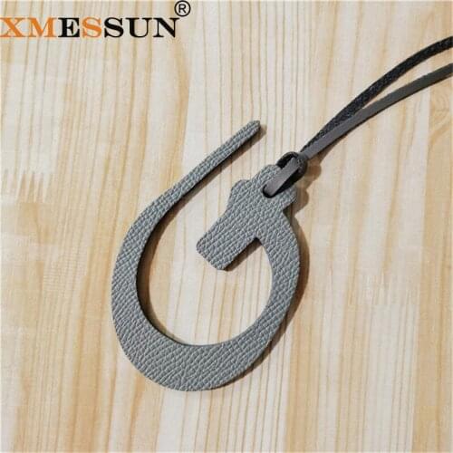 Wholesale Luxury Genuine Natural Leather Character Alphabet Arabic Letter N Keychain Backpack Pendant Ladies Women Bag Charm