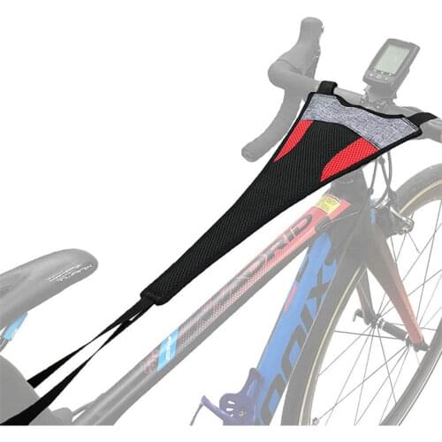 Bicycle Trainer Sweat Net Frame with Cover Elastic Belt for Cycling Riding Frame Protector Sweat Cover Guard