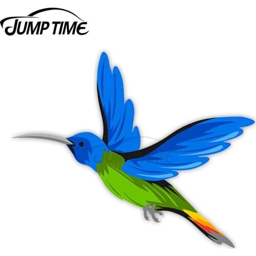 Jump Time for Hummingbird Vinyl Stickers Bird Pretty Sticker Laptop Luggage Waterproof Car Styling Accessories