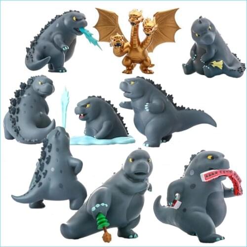 Japan Bandai Godzilla Vs Kong King Q Version 10CM Godzilla 12 Models Blind Box Model Hand-made Childrens Doll Gift
