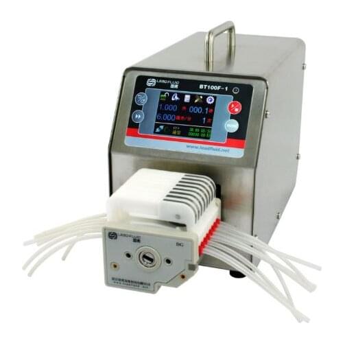 BT100F-1 DG10-8 Medical Industrial Lab Dispensing Dosing Tubing Liquid Filling Peristaltic Pump 0.0001-41 ml/min