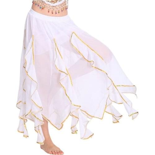 Belly Dance Skirt Chiffon for Women Belly Dancing Costume Skirts Gypsy Clothings Dancewear Bellydance Performance Clothing Skirt
