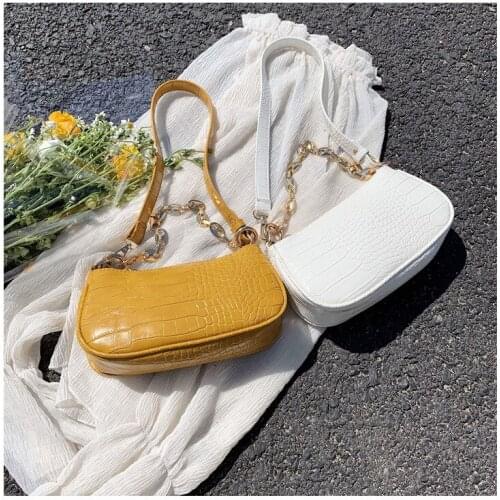 2020 New Woman Fashion Simple One Shoulder Armpit Bag Solid Color Personality Fashion Versatile New Trend Simplicity