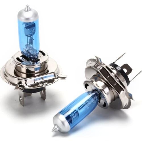 2pcs Car Light Bulbs DC 12V H4 Headlight Bulbs Cars Fog Xenon Halogen Bulb 55W/ 100W Auto Light Bulb