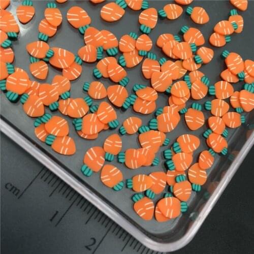 60g Carrot Polymerclay,Soft Clay Sprinkles For Kids Diy,Craft Filler,Craft Diy Making,Scrapbook Decoration,Nail Arts