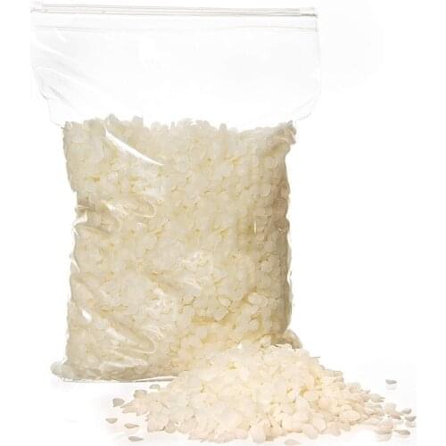 White Beeswax Pellets for Candle Making , Easy Melt Beeswax Pastilles for DIY Candles, (1 LB)