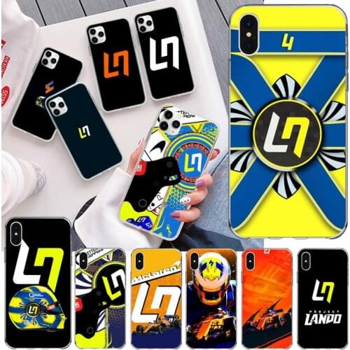 Lando Norris Racing Phone Case For iphone 12 11 Pro Max Mini XS Max 8 7 6 6S Plus X 5S SE 2020 XR Silicone Soft Cover