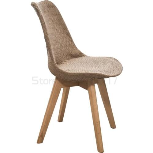 Nordic arc dining chair cover cushion semicircular back integrated universal Nordic elastic chair cover