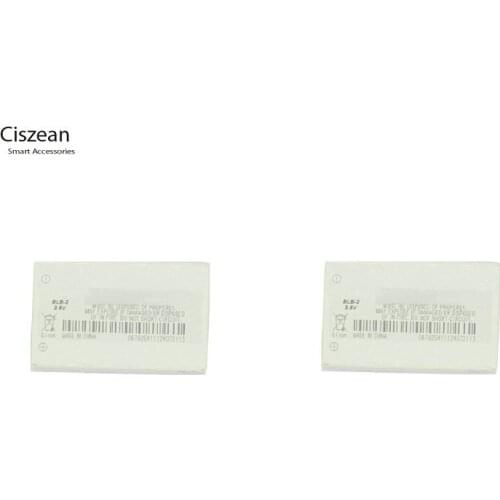 Ciszean 2pcs/lot BLB-2 / BLB 2 / BLB2 Replacement Battery For Nokia 5210 6500 6510 3610 6590 8270 8310 8850 8890 8910 800mAh