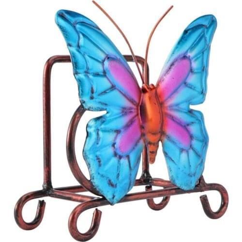 Metal Napkin Holder Butterfly Shaped Tabletop Napkin Holder Freestanding Tissue Dispenser Rustic Dining Table Decor