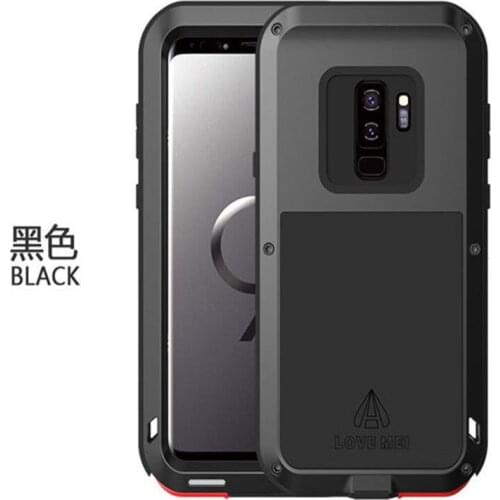 For Samsung Galaxy S9 Case Cover Shockproof Aluminum Metal Silicon Heavy Duty Protective Armor For Samsung Galaxy S9 Plus Case