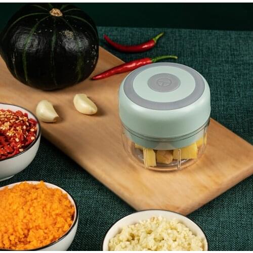 Electric Garlic Masher USB Charging Sturdy Durable Mini Crusher Chopper For Crushed Ginger Crushed Fresh Chili Kitchen Tools