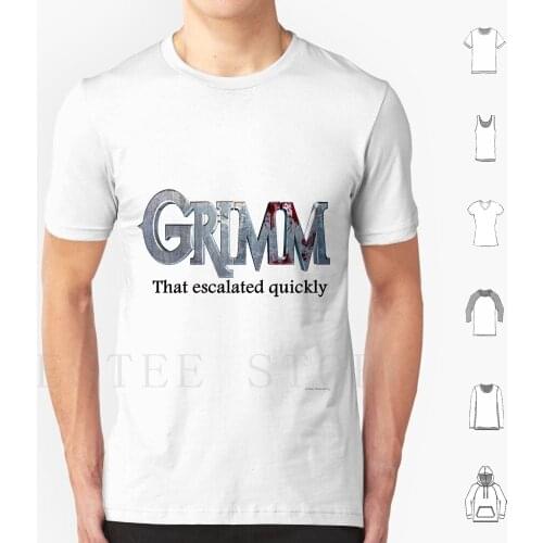 Grimm In 3 Words T Shirt Print Cotton Grimm In Three Words Nick Monroe Rosalee Monrosalee Hank Funny Escalated Quickly Adalind