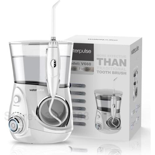 Waterpulse V660 Pro Oral Irrigator 12 Pressure Floss and Massage Dental Water Electric Flosser Irrigator Oral Water Jet Floss