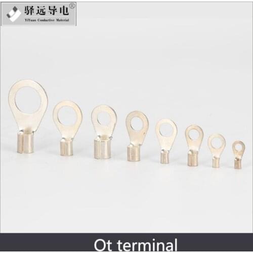 Ot cold pressed brass silver plated terminal block