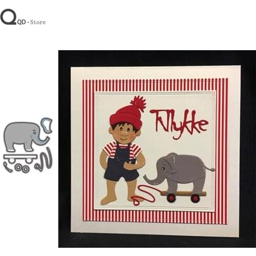 Small Elephant Cutting Dies Stamps Dies Scrapbooking Mold Cut Handmade Tools Diy Craft Decoration Metal Cutting Dies New 2020