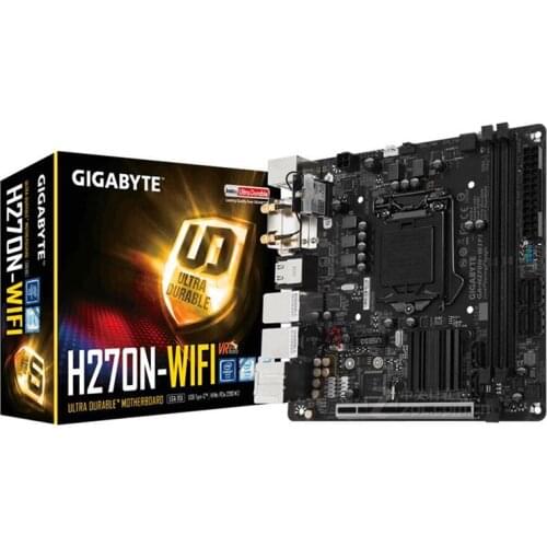 MINI-ITX ITX HTPC For Gigabyte GA-H270N-WIFI Original NEW Desktop H270N-WIFI DDR4 Motherboard H270 Socket LGA 1151 i3 i5 i7