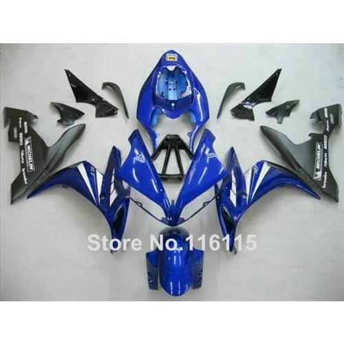 MOTOMARTS HOT fairing kit for YAMAHA YZF R1 2004 2005 2006 blue black high grade fairings set R1 04 05 06 3275 Full injection