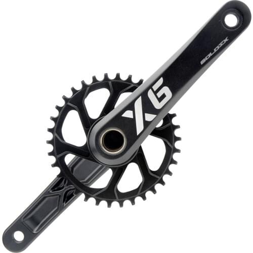 Fahrrad Kurbel New GOLDIX MTB Bike GXP Kurbel Aluminium Legierung Mit Boden Kurbel 170 175 Crank Platte Rot 32 T 34 T 36 T 38 T