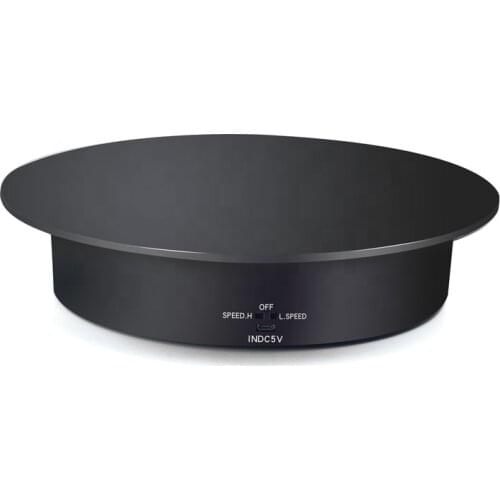 Turntable-Qinmay 23.8cm USB Smart 360 Degree Rotating Turntable Display Stand Video Shooting Props Turntable