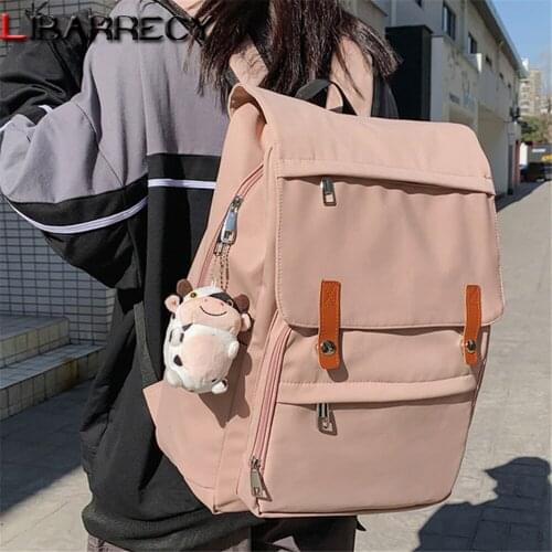 Fashion Mesh Pocket Design Ladies Backpack 2021 New Letter Designer Ladies Student School Bag Casual Youth Laptop Backpack Sac