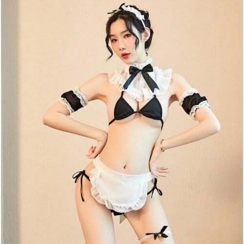 Sexy Lingerie Sexy Maid Maid Three-Point Uniform Seductisexy Pajamas Loose Clothes Sexy Womens Sexy Lingerie Sexy