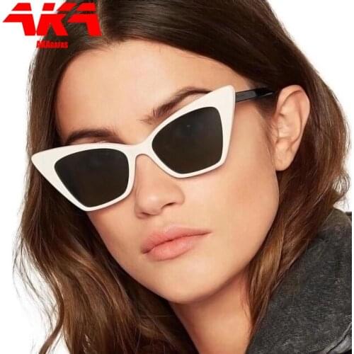AKAgafas Candy Colors Sunglasses Women 2021 Vintage Simple Cateye Sun Glasses for Men Gafas De Sol Mujer Designer Eye Glasses