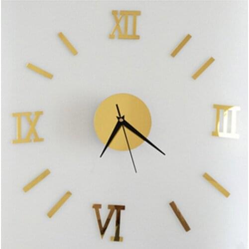 Modern Design DIY 3D Big Wall Clock Home Decor Quartz Horloge Wall Watch Stickers Reloj De Pared Acrylic Mirror Clocks 20 Inch
