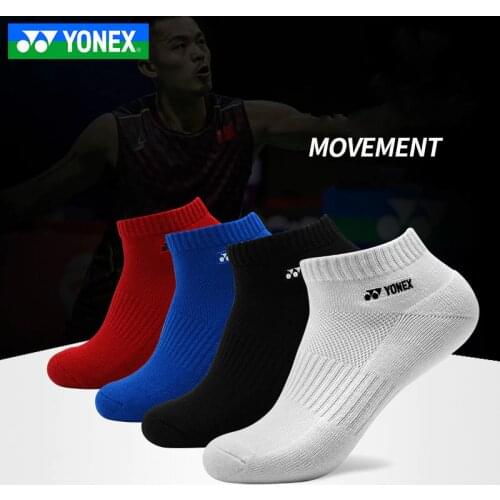 3 Pairs Genuine Yonex Badminton Sports Men Women Socks Breathable Sport Socks