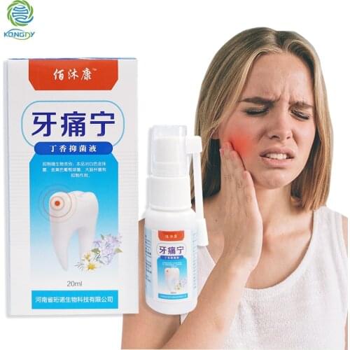 KONGDY 20ML Oral Care Toothache Relief Spray Effective Tooth Decay Periodontitis Pain Relieves Spray Mint Wisdom Tooth Pain