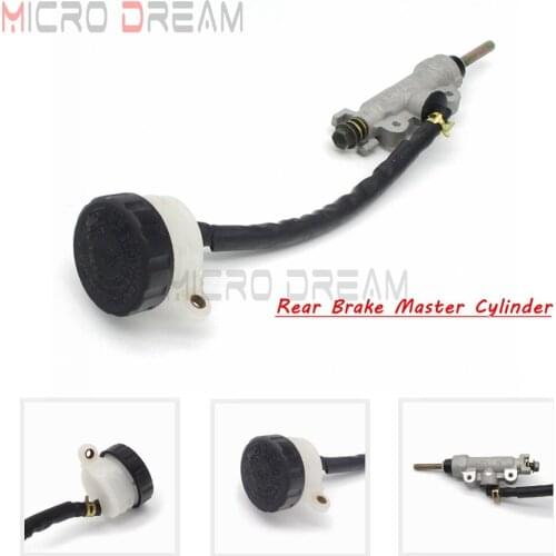 Universal Motorcycle 10mm Rear Brake Master Cylinder Pump For Honda Suzuki Kawasaki Aprilia ATV Go Cart Dirt Pit Bike Motorcross