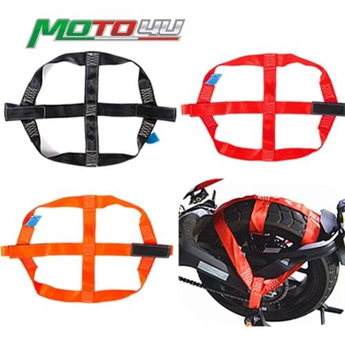 3 Colors Motorcycle Universal Rear Wheel Tie Down Strap Easy to Fast and Lock Orange Red Black