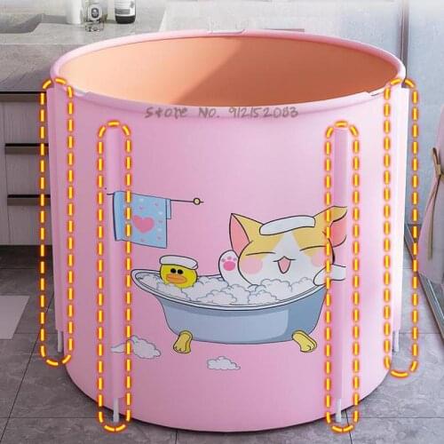 Bath Bucket Adult Foldable Heating Children Bath Bucket Bidet Household Full Body Bathtub Adult Artifact