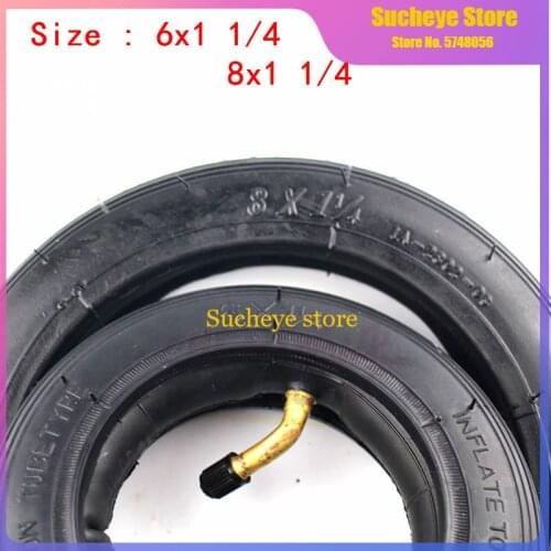 6 / 8 Inch 8X1 1/4 Scooter Outer Tire Inner 6x1 1/4 Tyre for Mini Electric Scooter Baby Carriage Wheel Replacement Parts