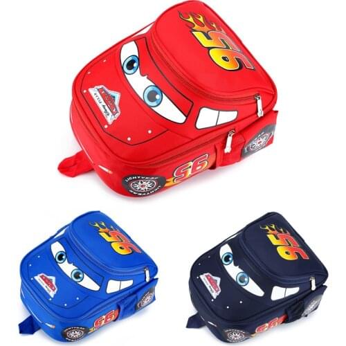 Disney car cartoon Kindergarten bag for school children backpack boy book bag waterproof 2-6 years old bookbag small backpack
