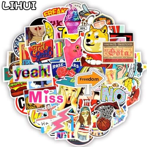 100 PCS Sexy Sticker Punk Retro Graffiti Decals Stickers for Laptop Motorcycle Fridge Guitar Travel case Skateboard Car Stickers