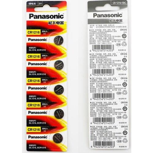 100pcs/lot Panasonic CR1216 DL1216 BR1216 Cell Coin Lithium Button Battery 3V CR 1216 5034LC For Watch Electronic Toy Remote