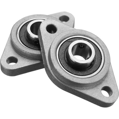2Pcs KFL08 Pillow Block Bearings 8mm Bore Diameter Zinc Alloy Rhombic Pillow Flange Block Bearing CNC Printer Parts
