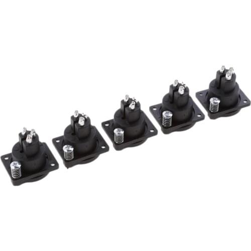 3-Pin XLR Female Solder Connector Chassis/Patch Panel Mount Module Socket