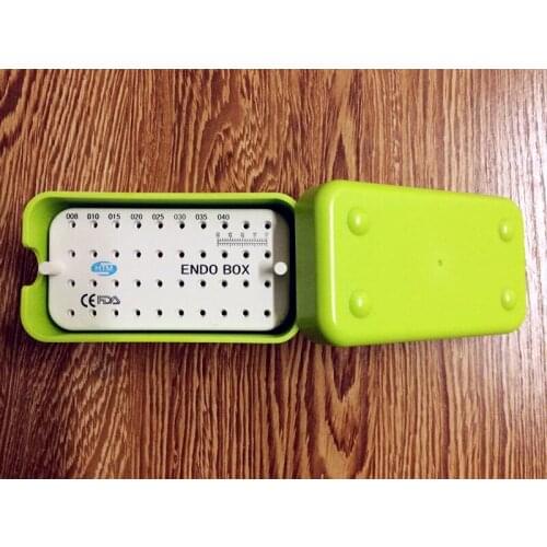 5 Pcs/set New Dental Green Plastic Endo Box With A Ruler Free shipping to worldwide