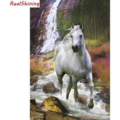5D Diy Diamond Painting full Square Diamond Cross Stitch Diamond Embroidery horse picture for room Decor H2139