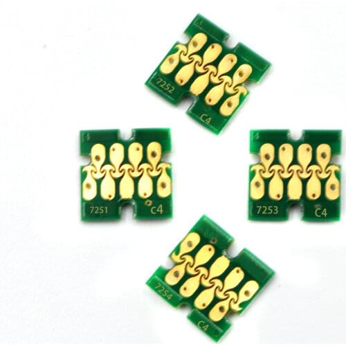 1 set T7251 T7251-T7254 T725A 6 color one time chip for Epson SureColor F2000 inkjet printer refill ink cartridge
