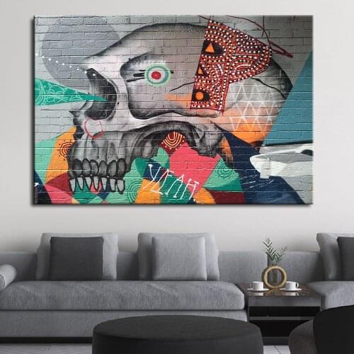 Abstract Graffiti Canvas Paintings Wall Art Prints Poster Living Room Decor Decorative Paintings Street Wall Home Decoration