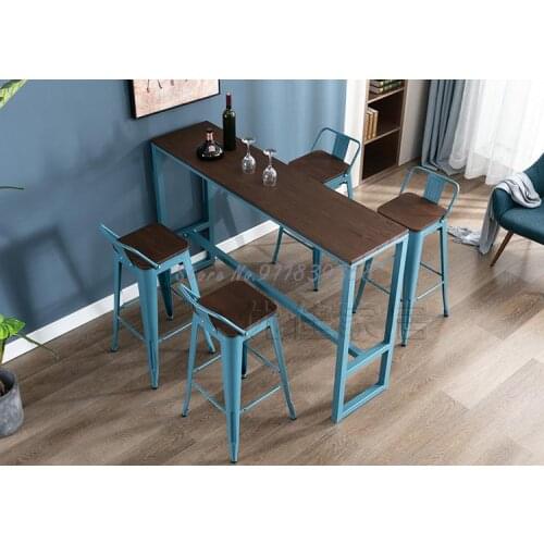 Bar Stool High Stool Bar Stool Bar Stool Front Desk Chair Metal Stool Fashion Simple European Style Iron Iron Stool Chair