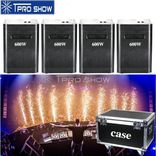 Weddings Fireworks Machine 600W Cold Spark Fountain Remote Control Sparklers Dmx Programmable Cold Sparkular Pyrotechnics Case