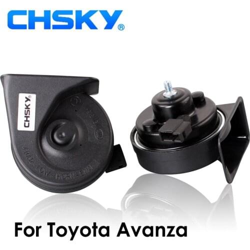CHSKY Car Horn Snail type Horn For Toyota Avanza 2003 to NOW 12V Loudness 110-129db Auto Horn Long Life Time High Low Klaxon