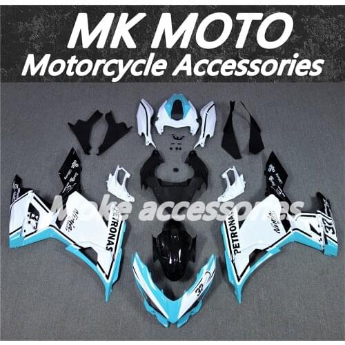 Motorcycle Fairings Kit Fit For Kawasaki Ninja 400 2018 2019 2020 2021 Bodywork Set High Quality ABS Injection Blue White