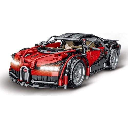Mork 023001-2 High-tech Supercar Series 1225pcs Red Magic High Speed Racing Car Sets Building Blocks MOC Bricks Educational Toys