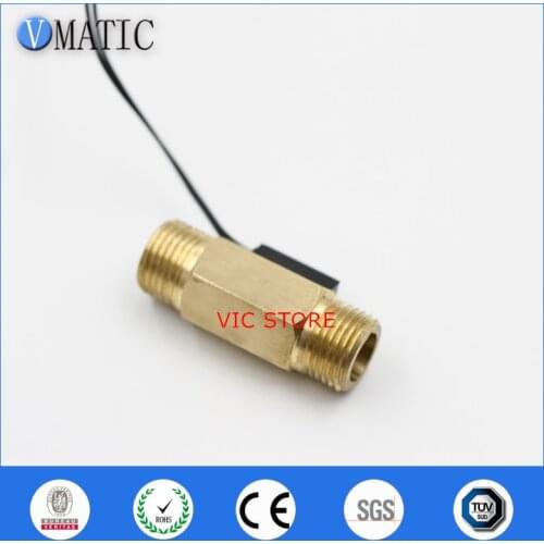 Free Shipping High Reliable Brass Calorifier Liquid Sensor Magnetic Flow Switch VC2260